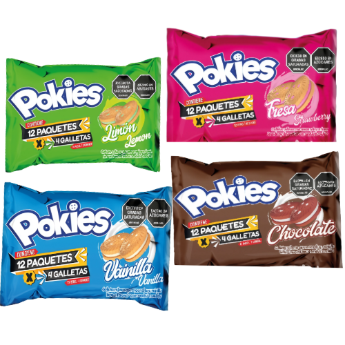 Galletas Pokies Surtidas x 12 unds